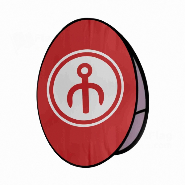 Nogai El Round Cloth Banner Display Stands