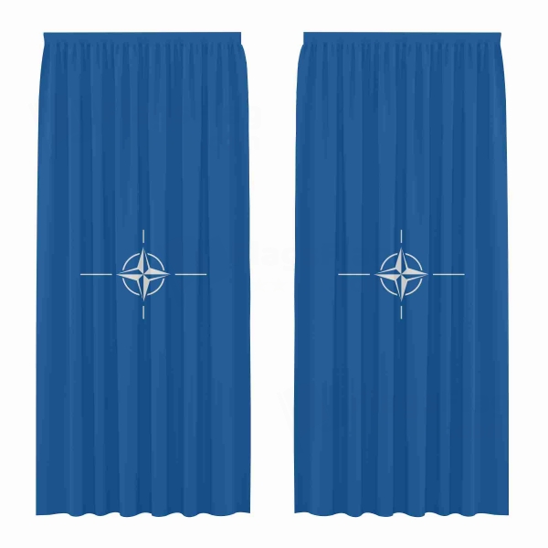 North Atlantic Treaty Organization Digital Printed Curtains