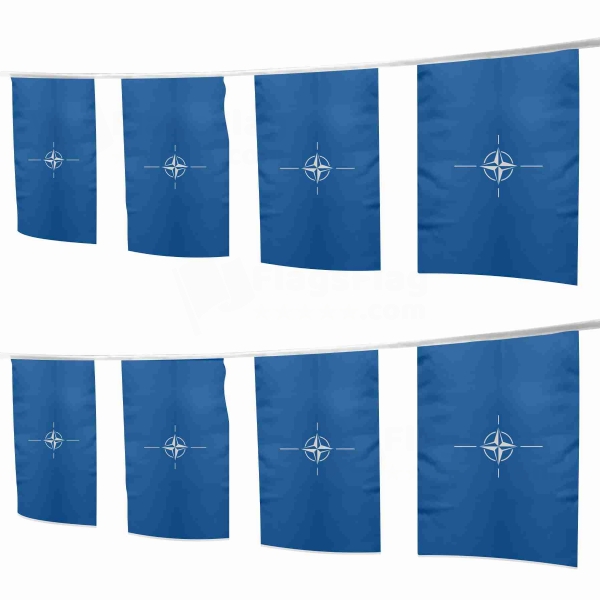 North Atlantic Treaty Organization Square String Flags