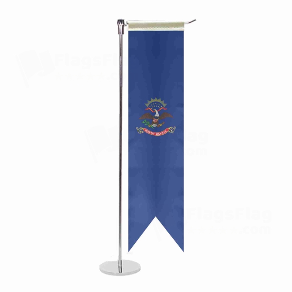 North Dakota L Table Flag