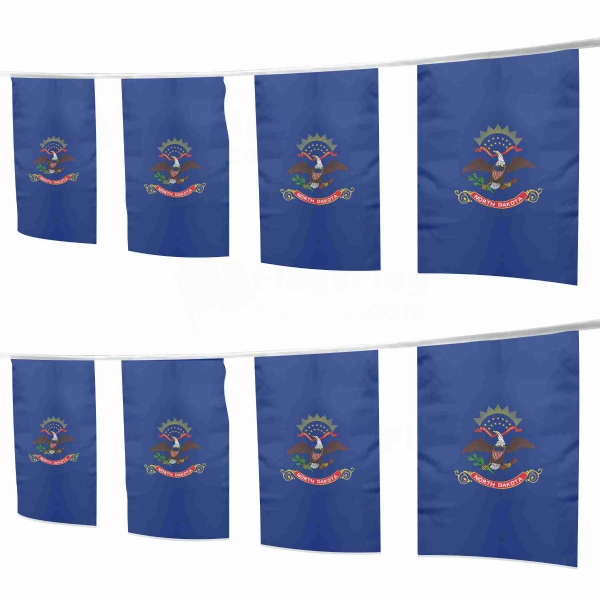 North Dakota Square String Flags