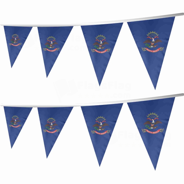 North Dakota Stringed Triangle Flag