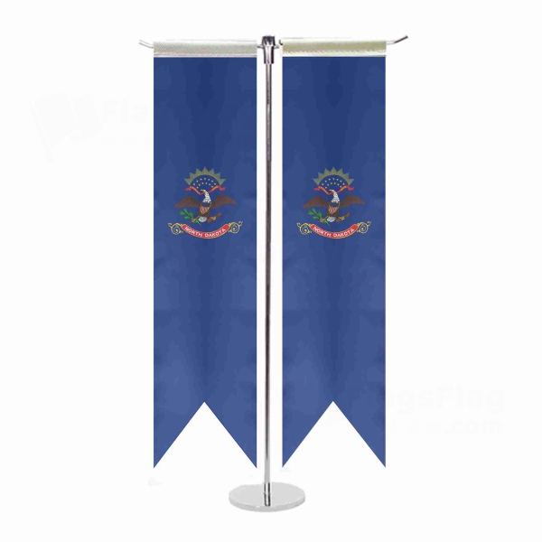 North Dakota T Table Flags