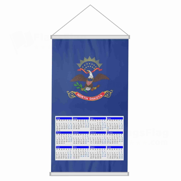 North Dakota Woven Fabric Digital Printing Calendar