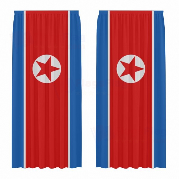 North Korea Digital Printed Curtains