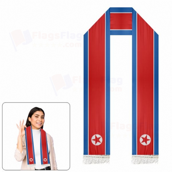 North Korea Scarf Digital Printing