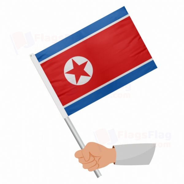 North Korea Stick Flag