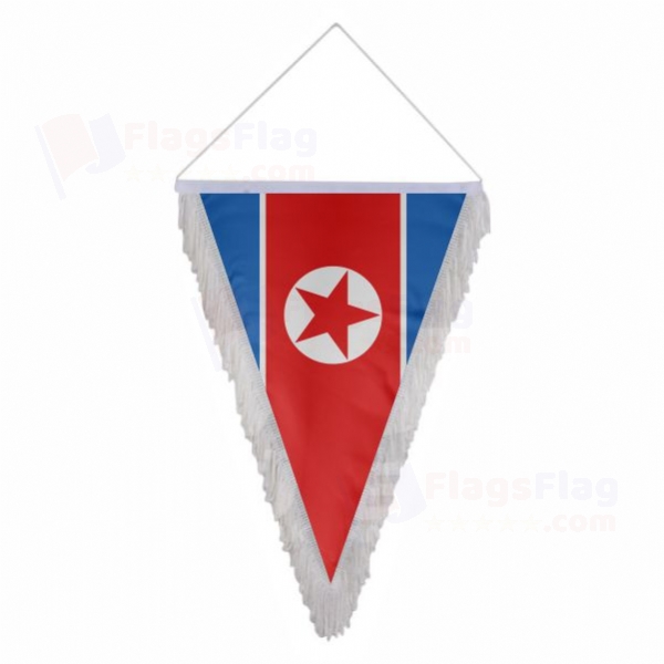 North Korea Triangle Fringed Streamers