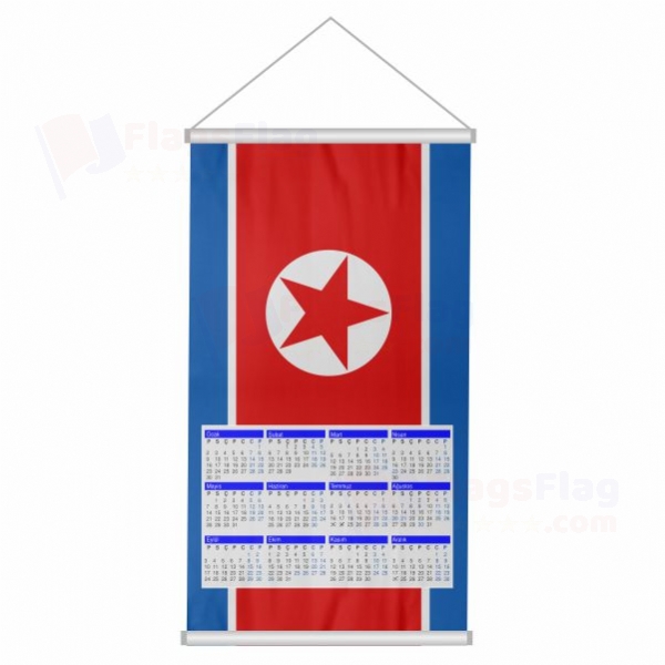 North Korea Woven Fabric Digital Printing Calendar