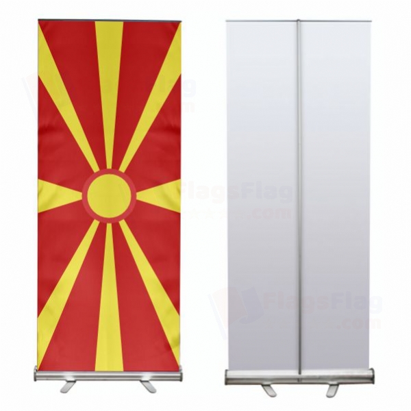 North Macedonia Roll Up Banner