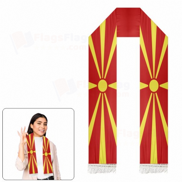 North Macedonia Scarf Digital Printing