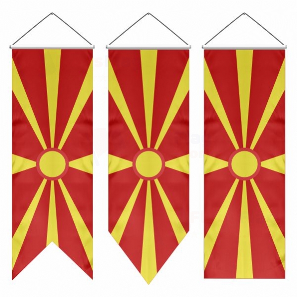 North Macedonia Swallowtail Flags