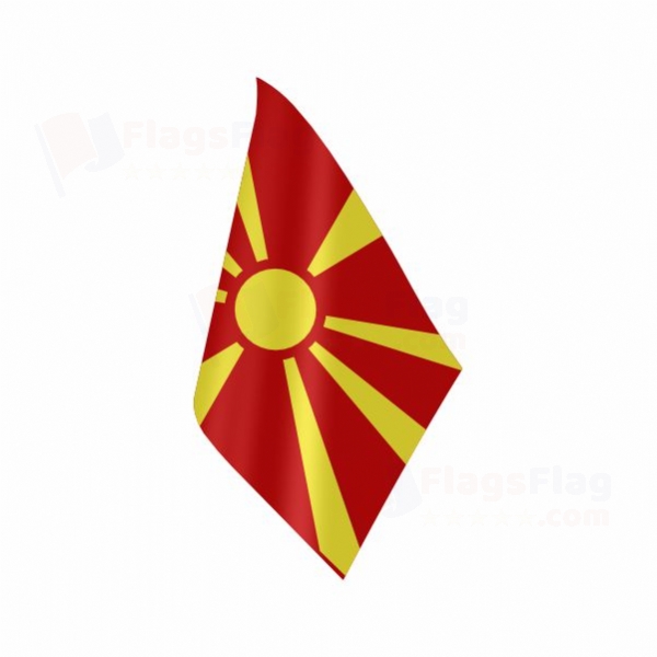 North Macedonia Table Flag