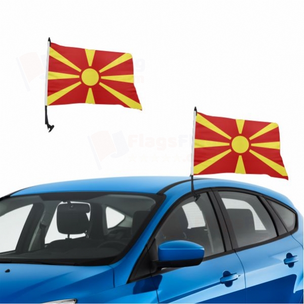 North Macedonia Vehicle Convoy Flag