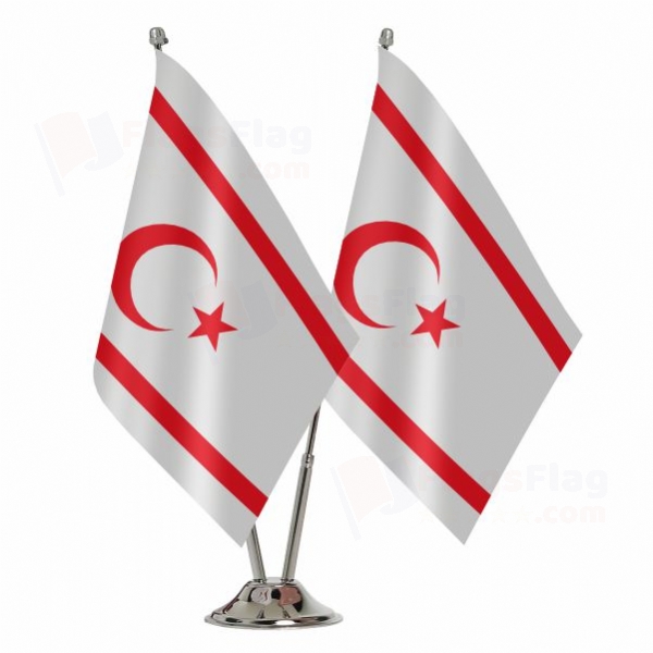 Northern Cyprus Binary Table Flag