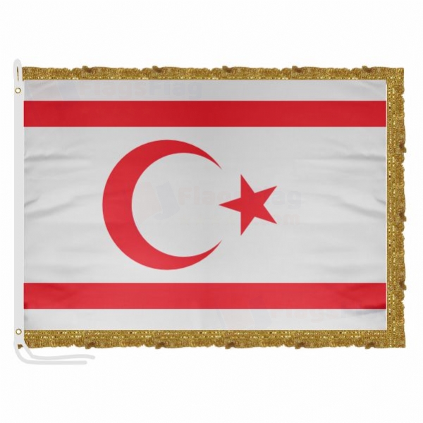 Northern Cyprus Satin Office Flag