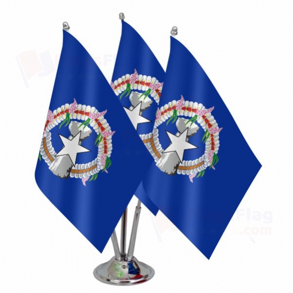Northern Mariana Islands Triple Table Flag