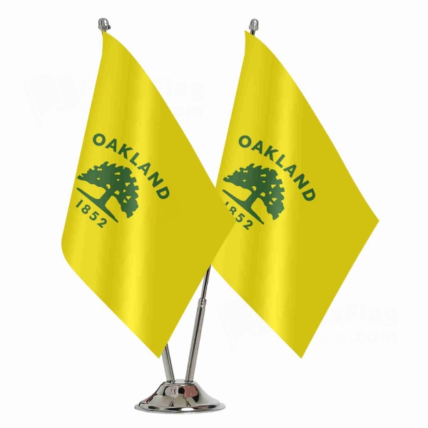 Oakland California 2 Table Flags