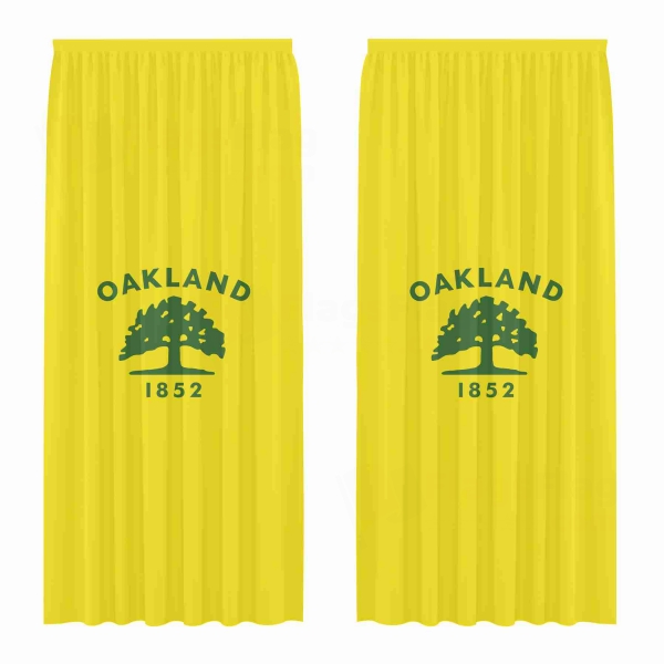 Oakland California Digital Printed Curtains