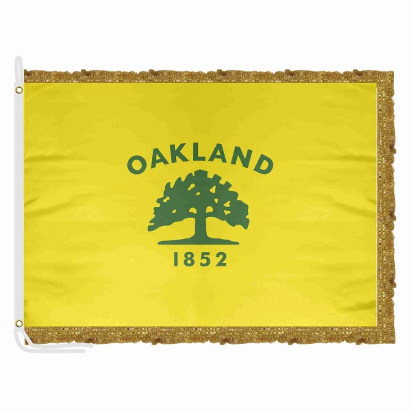 Oakland California Satin Office Flag