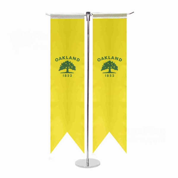 Oakland California T Table Flags