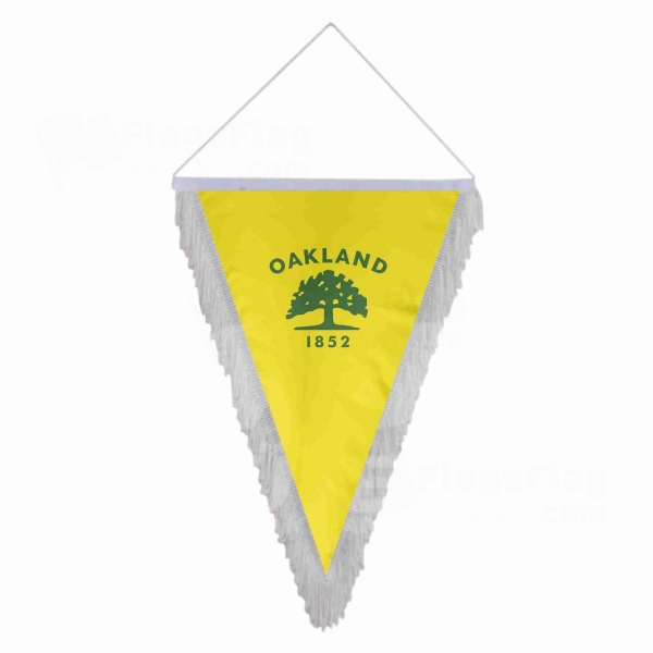 Oakland California Triangle Fringed Streamers