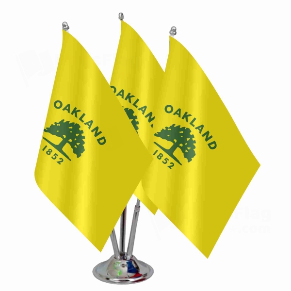 Oakland California Triple Table Flag