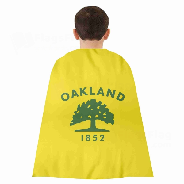 Oakland California Woven Fabric Cloak Digital Printing