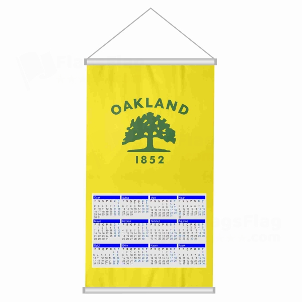 Oakland California Woven Fabric Digital Printing Calendar