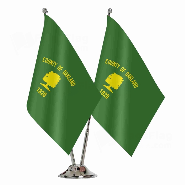 Oakland County Michigan Binary Table Flag