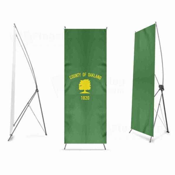 Oakland County Michigan Digital Print X Banner