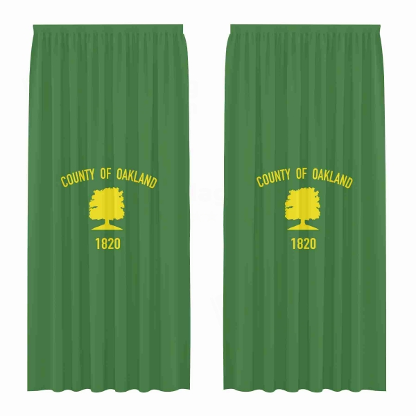 Oakland County Michigan Digital Printed Curtains