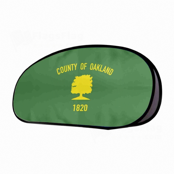 Oakland County Michigan Horizontal Fabric Banner Display Stands