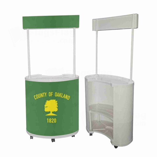Oakland County Michigan Round Display Stand