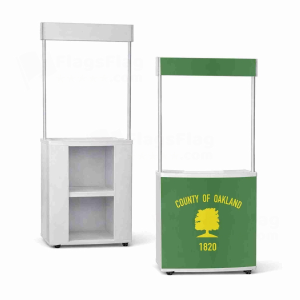 Oakland County Michigan Square Promotion Stand