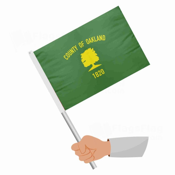 Oakland County Michigan Stick Flag