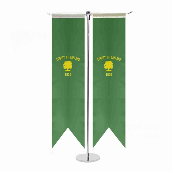 Oakland County Michigan T Table Flag