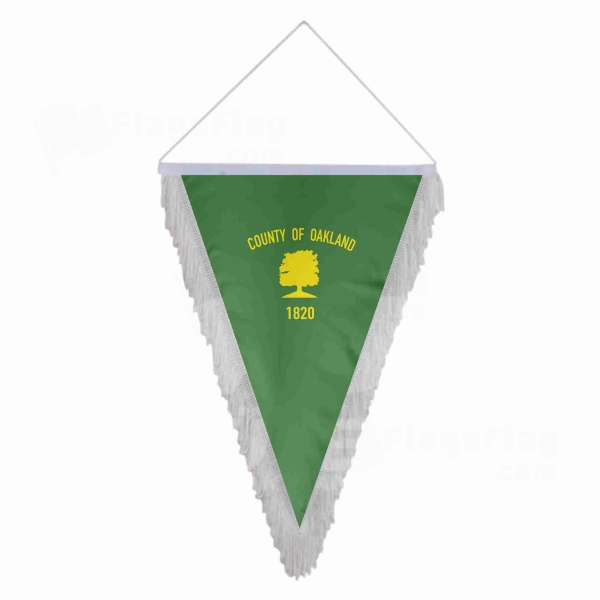 Oakland County Michigan Triangle Fringed Streamers