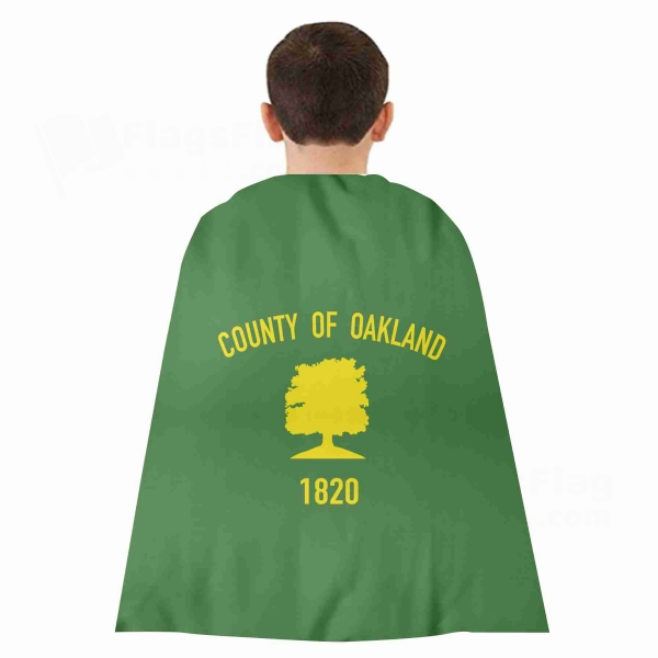 Oakland County Michigan Woven Fabric Cloak Digital Printing