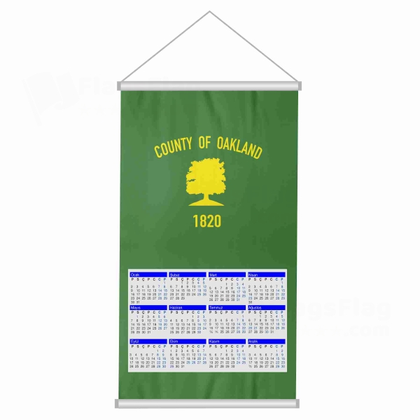 Oakland County Michigan Woven Fabric Digital Printing Calendar