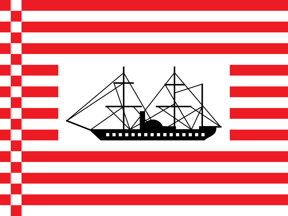 Ocean Steam Navigation Company flag - 1847