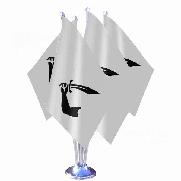 Of Edward Davis Buccaneer Quadruple Table Flag