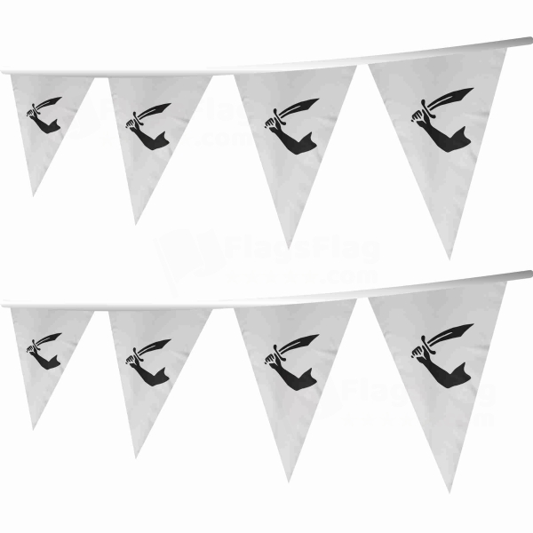 Of Edward Davis Buccaneer Stringed Triangle Flag