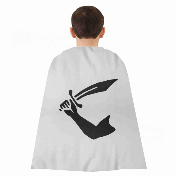 Of Edward Davis Buccaneer Woven Fabric Cloak Digital Printing