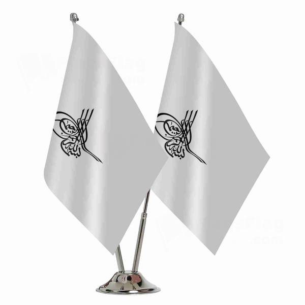 Of Ottoman Tugra The Black 2 Table Flags