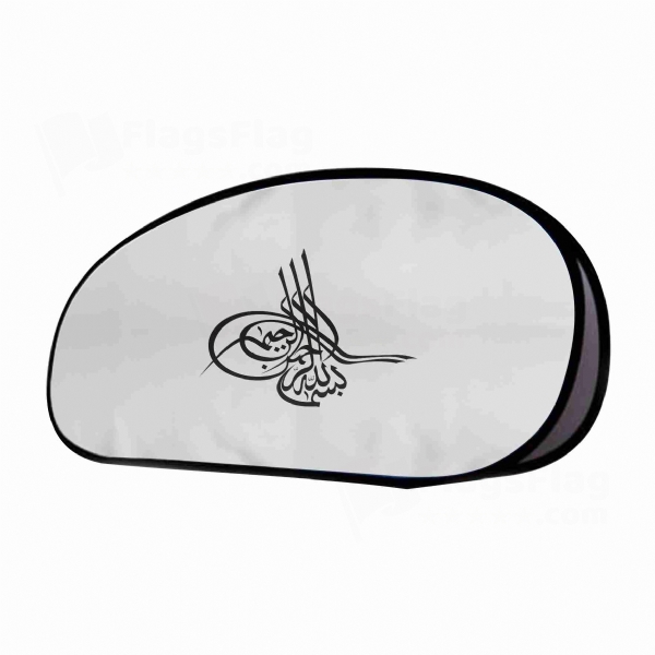 Of Ottoman Tugra The Black Horizontal Fabric Banner Display Stands
