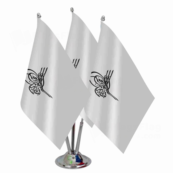 Of Ottoman Tugra The Black Triple Table Flag
