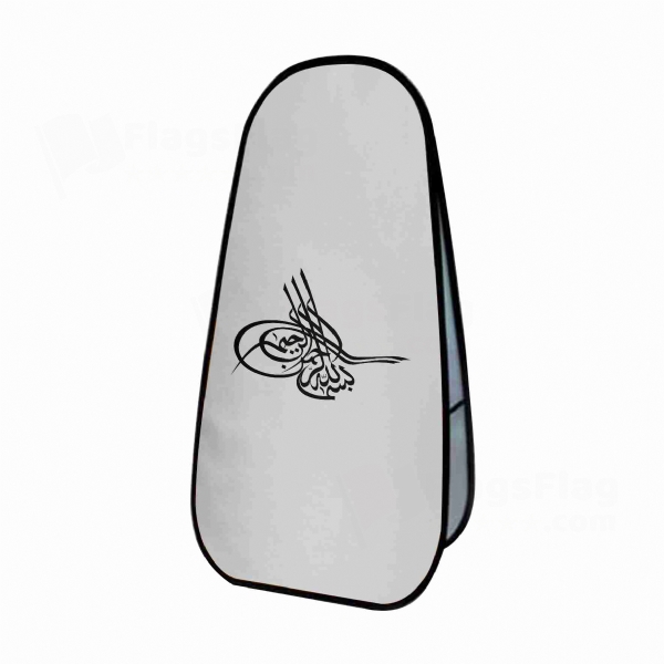 Of Ottoman Tugra The Black Vertical Cloth Banner Display Stands