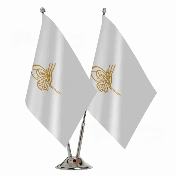Of Ottoman Tugra The Gold Binary Table Flag