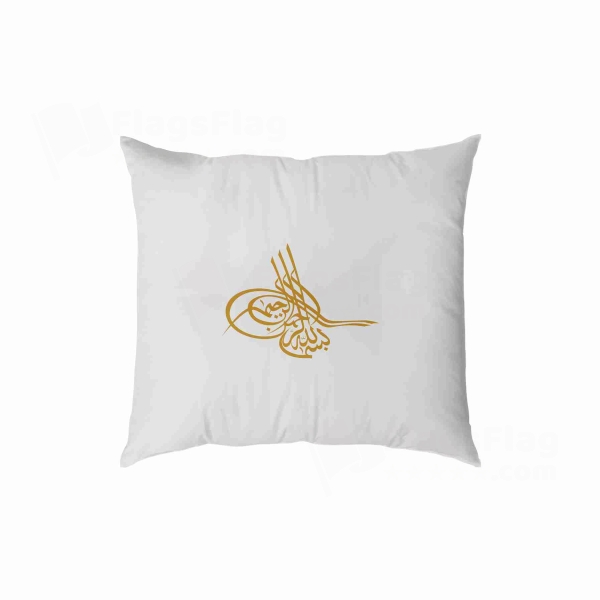 Of Ottoman Tugra The Gold Digital Printed Pillow Cover